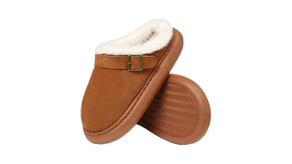 Sinceslim Close Toe Slip On Cotton Slippers With Breathable Faux