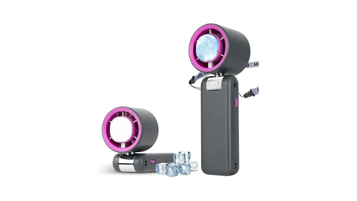 Portable Handheld Turbo Fan Ice Cooling 5000mah Rechargeable Personal Hand