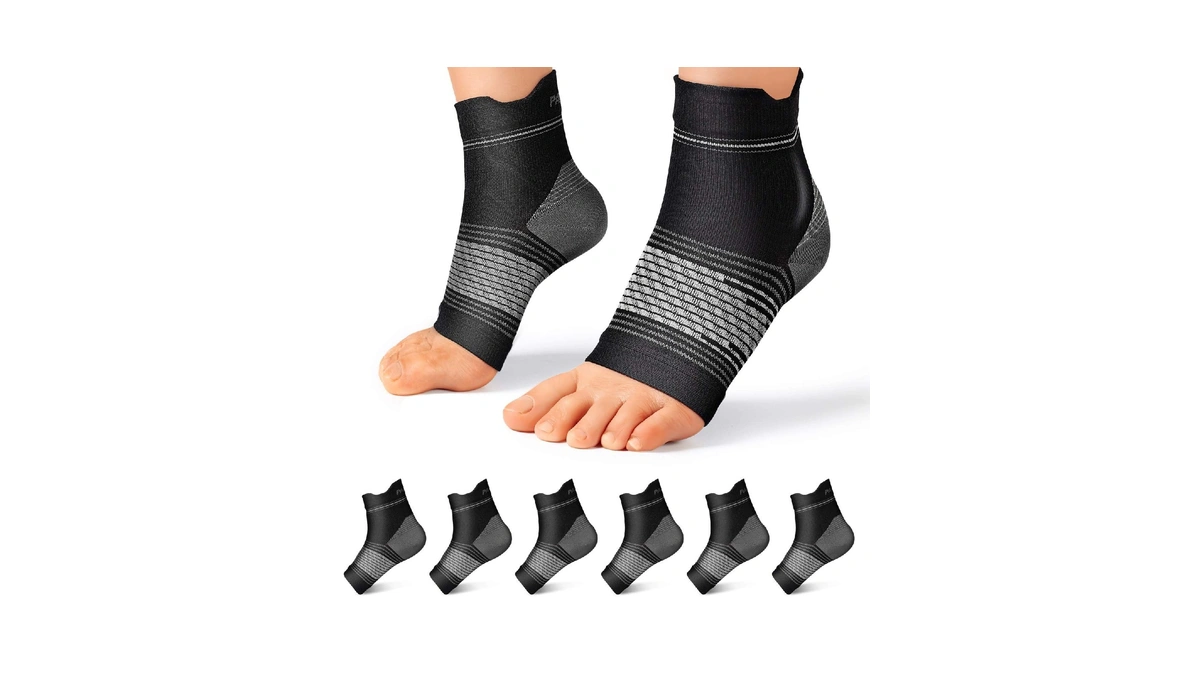 6 Pairs Plantar Fasciitis Socks For Men & Women, Ankle