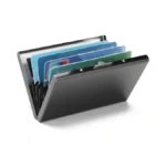 Louebica Stainless Steel Credit Card Wallet Rfid Blocking Metal Case