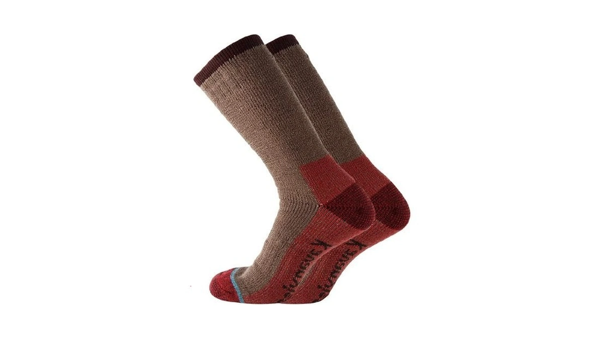 Kavanyiso Men's Merino Wool Hiking Socks Breathable Athletic Crew Thicken(1pairs
