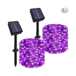 Solar String Lights Outdoor Waterproof 2 Pack Total 66ft 200led