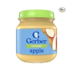 Gerber Stage 1 Baby Food, Organic Apple Jar, Fruit Puree,