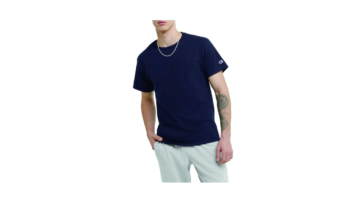 Champion Men's Classic Short Sleeve T-shirt, Standard Fit, Midweight 100%