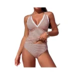 Jullumi Tankini Swimsuits For Women Smocked Two Piece Tankinis Modest