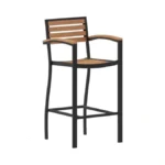 Flash Furniture Lark Commercial Grade Bar Height Stool With Arms,