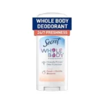 Secret Whole Body Deodorant Stick For Women, Naturally Derived Ingredients,