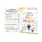 Flyab Fathers Day Card From Daughter Son Kids- Fill In