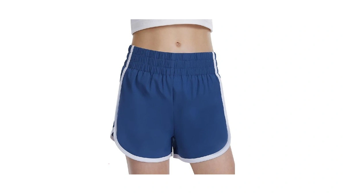 Documo Girls Athletic Shorts High Waist Soccer Shorts For Kids