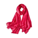Diaryyomi Long Silk Scarf For Women-hot Pink Satin Shawls And