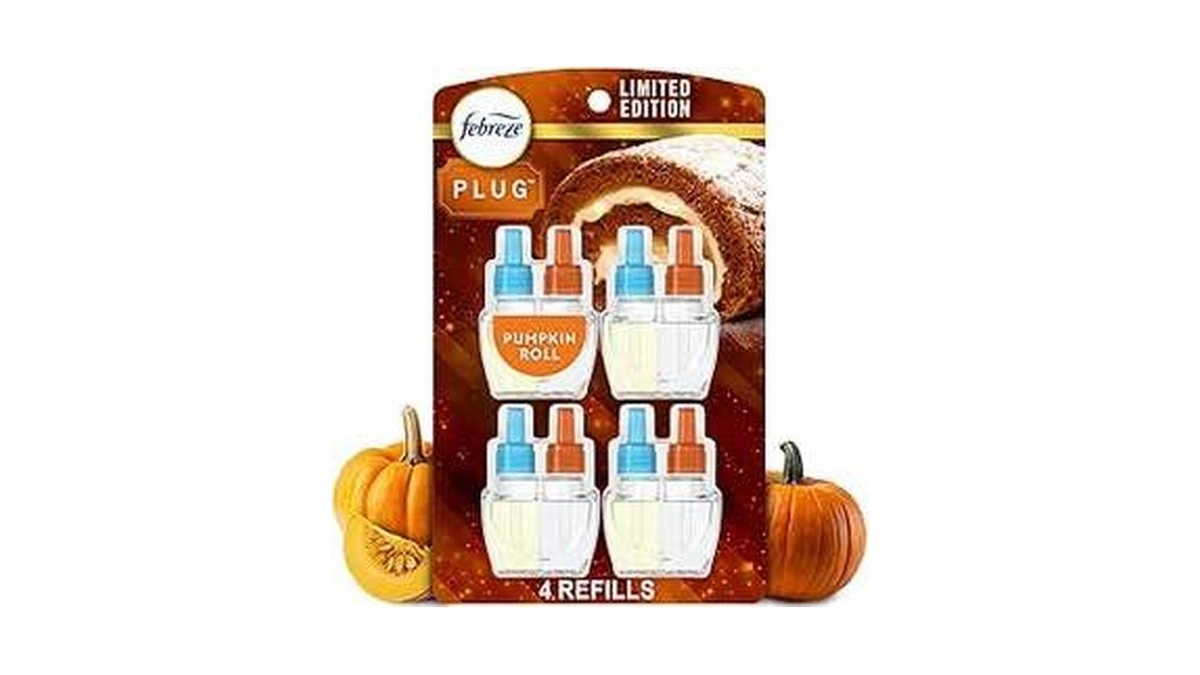 Febreze Plug In Air Freshener, Odor-fighting Scented Oil Refill, Pumpkin