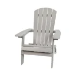 Flash Furniture Charlestown Commercial Folding Adirondack Chair - Gray -