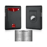 Zecico Mens Slim Wallet Money Clip: Bifold Vegan Leather Wallets