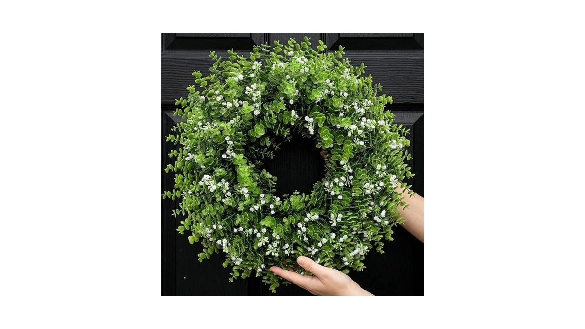 26in Artificial Boxwood Wreaths For Front Door,boxwood Spring Summer Door