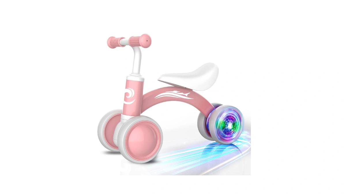 Colorful Lighting Baby Balance Bike Toys For 1 Year Old