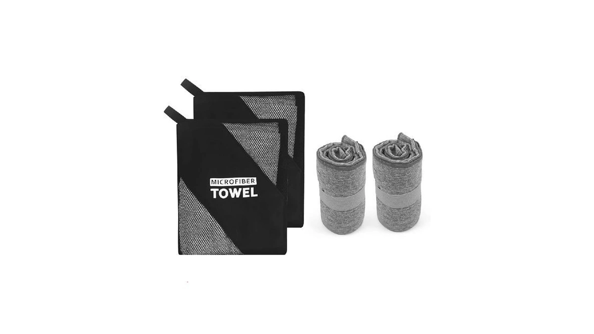 Nuoyee 2 Pack Microfiber Camping Towel Quick Dry Lightweight Travel