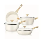 Felamp Healthy Ceramic Nonstick Cookware Set, 7-piece Pfoa/pfos/toxin-free Pots &