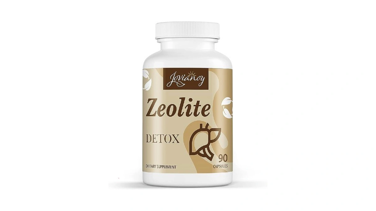 Jovianoy Zeolite Detox Capsules, Organic Activated Charcoal, Bentonite Clay, 1-2
