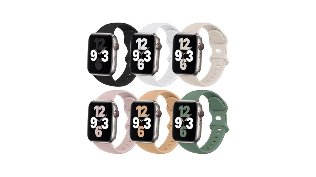 (6 Pack) Sport Band Compatible With Apple Watch Bands 38mm