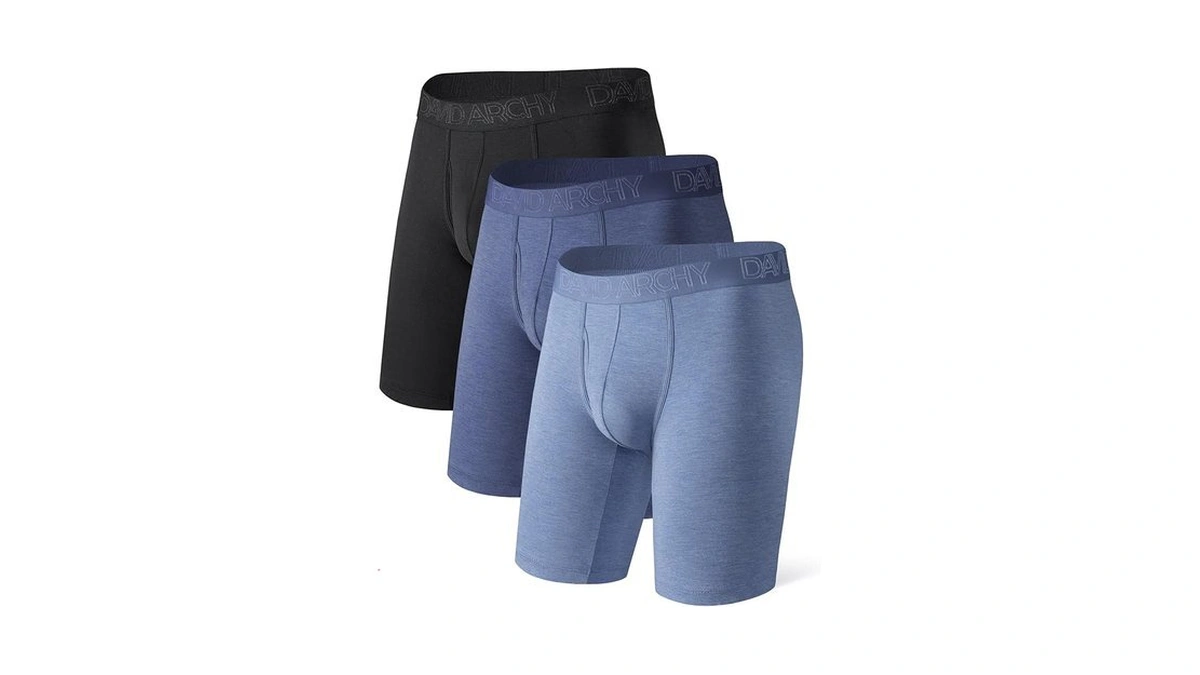 David Archy Men's Underwear Stretch Soft Boxer Briefs Breathable With