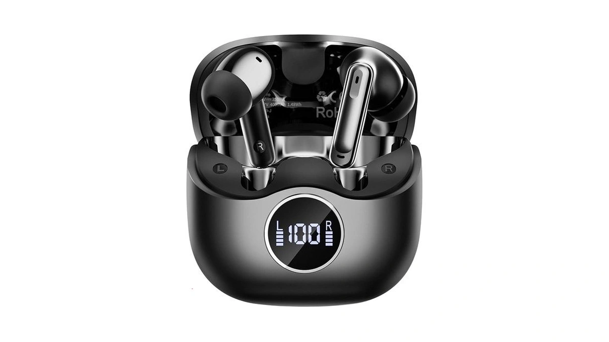 Adaptive Hybrid Active Noise Canceling 2026 Wireless Earbuds, 6 Mics