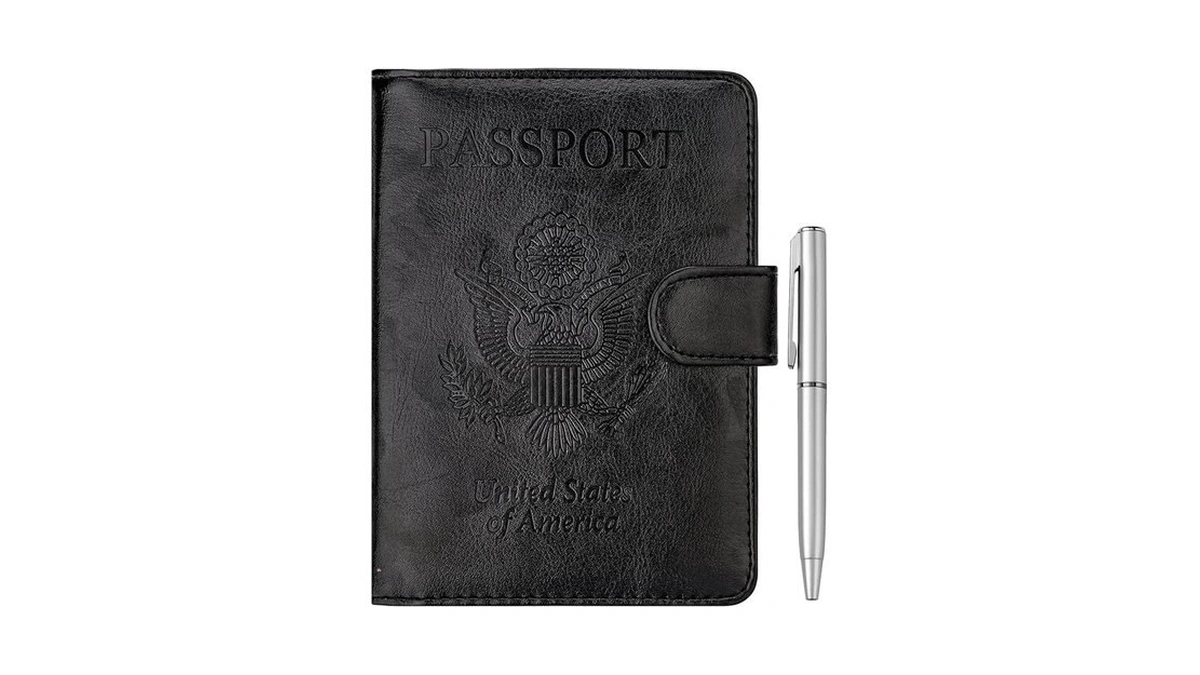 Walnew Passport Holder For Travel, Rfid Passport Cover Wallet For