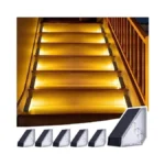 Jsot Solar Step Stair Lights Outdoor Yard Decor 6 Pack,