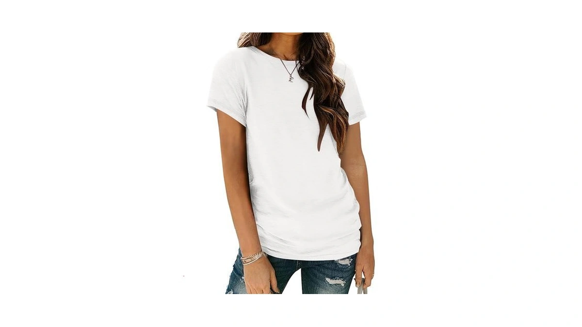 Zeagoo Womens T Shirt Short Sleeve Summer Tops Crewneck School