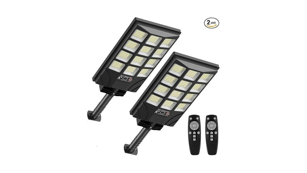 Solar Lights Outdoor Motion Sensor, 6500k Dusk To Dawn Led