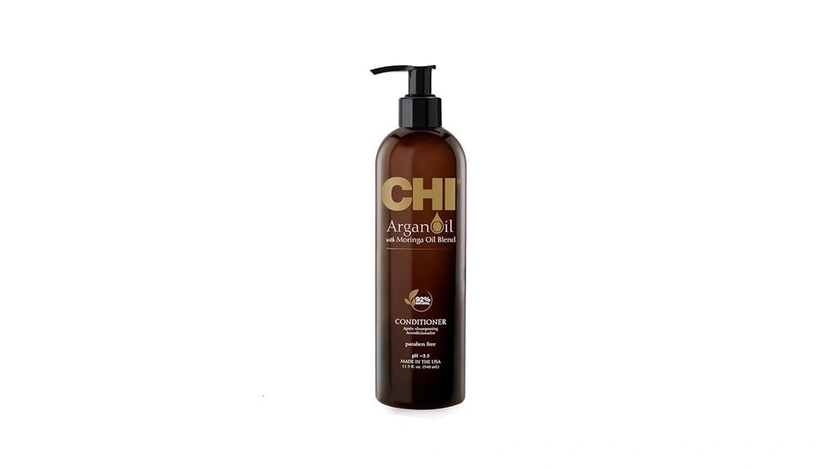 Chi Argan Oil Conditioner, Replenishes Hair Moisture, Enhances Strength &