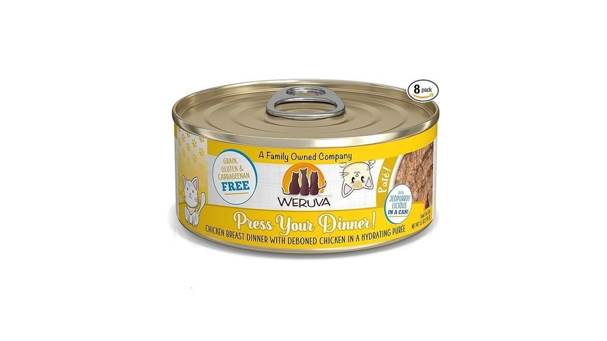 Weruva Classic Cat Paté, Press Your Dinner With Chicken, 5.5oz