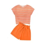 Arshiner Girls Clothes Summer Outfits 2 Piece Set Drop Shoulder