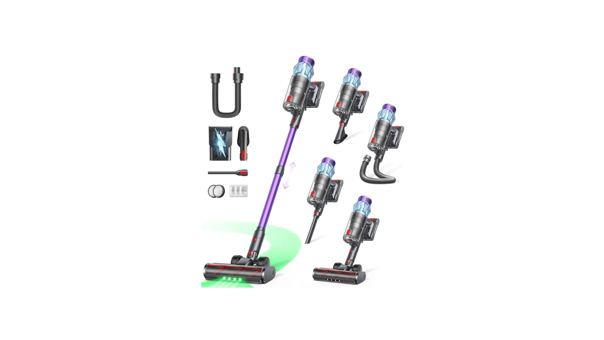 Cordless Vacuum Cleaner 70min/650w/55kpa Self-standing Vacuum Cleaners For Home With