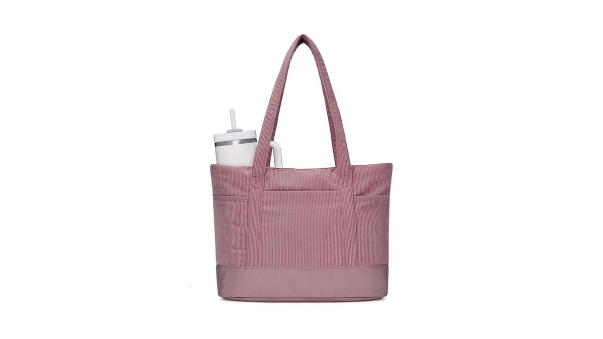 Ecohub Tote Bag For Women Large Corduroy Tote Bag With