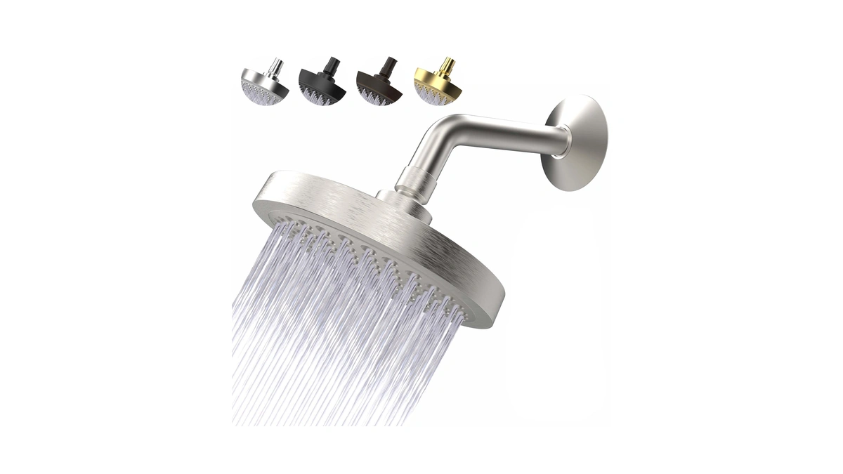 High Pressure Shower Head - Anti-clogging Silicone Nozzles 2.5 Gpm