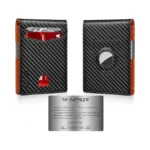 Zecico Mens Slim Wallet Money Clip: Bifold Vegan Leather Wallets