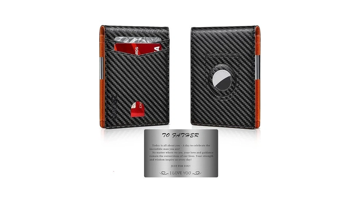 Zecico Mens Slim Wallet Money Clip: Bifold Vegan Leather Wallets