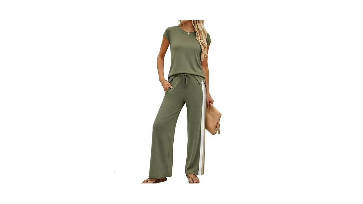 Casly Lamiit 2pcs Pants Sets Outfits For Women Lounge Set