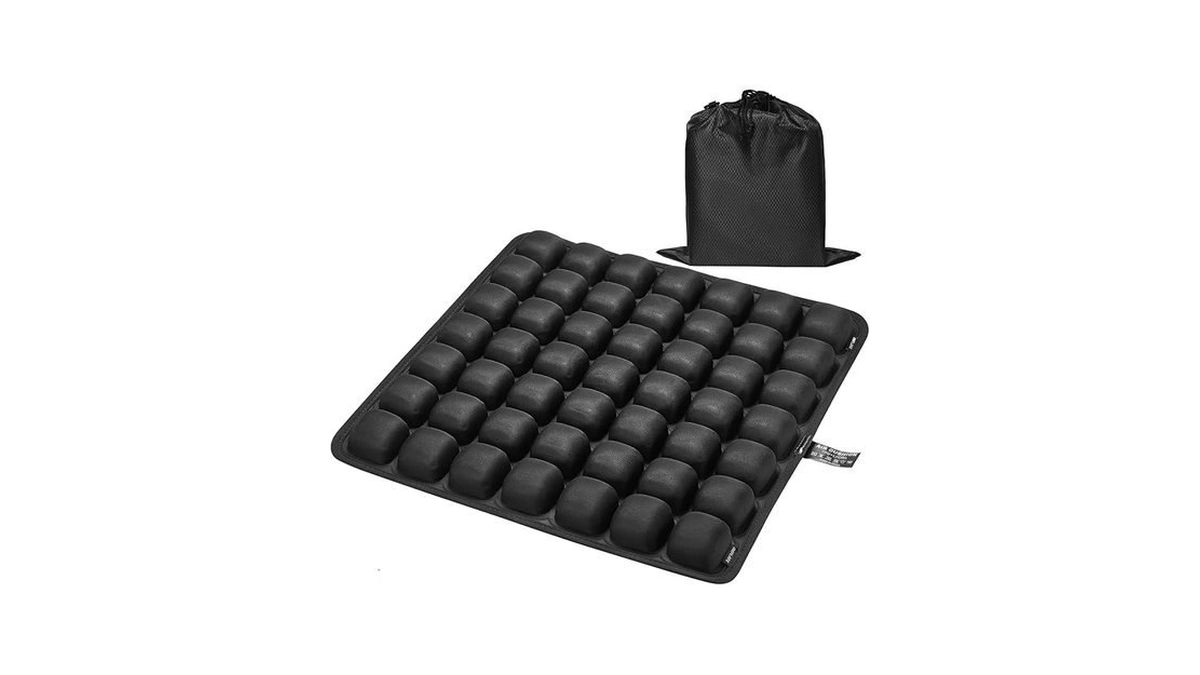 Asteraty Inflatable Seat Cushion With Press-to-inflate Design, Airplane Seat Cushion