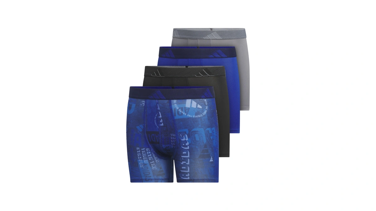 Adidas Youth Microfiber Boxer Brief (multipack) Athletic Underwear For Kids