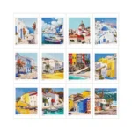 Caydo 12 Pack Sea Breeze Themed Diamond Painting Kits For