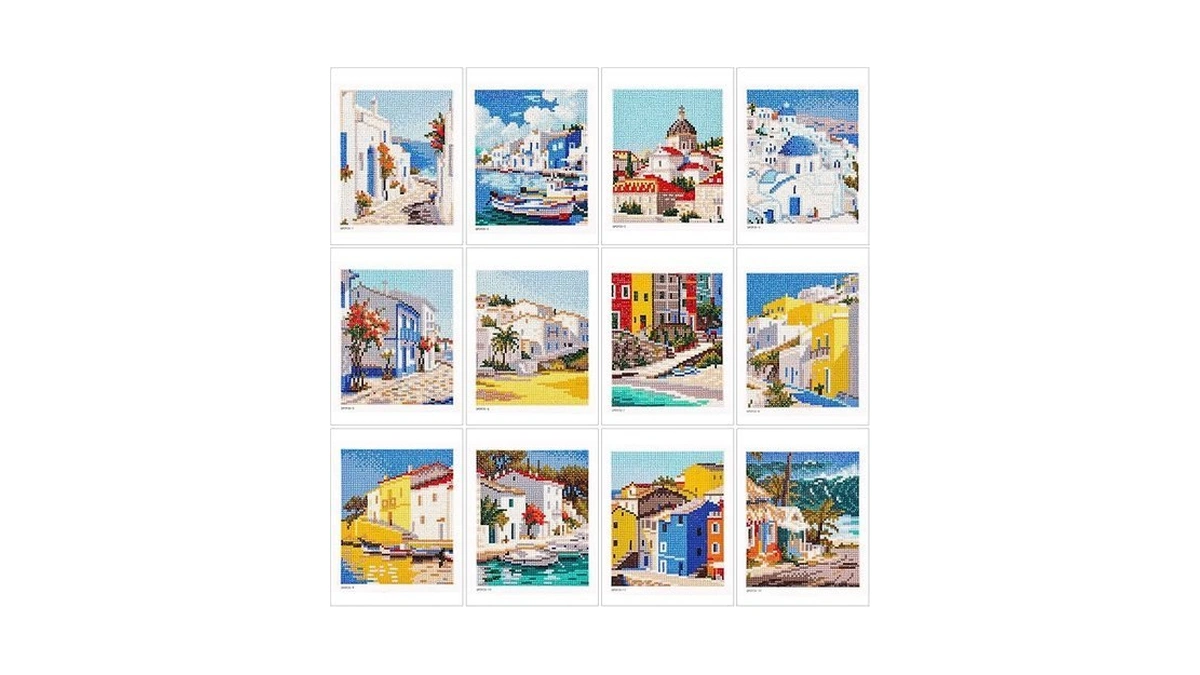 Caydo 12 Pack Sea Breeze Themed Diamond Painting Kits For