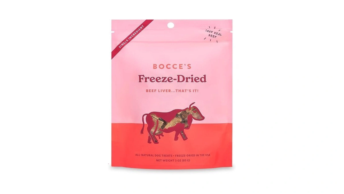 Bocce's Bakery Beef Liver Freeze-dried Treats, 3 Oz, All-natural, Made