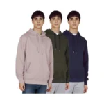 White Peak Trading Company 3 Pack Mens Fleece Hoodie Long