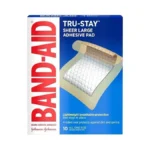 Band-aid, Brand Tru-stay Adhesive Pads, Large Sterile Sheer Bandages For