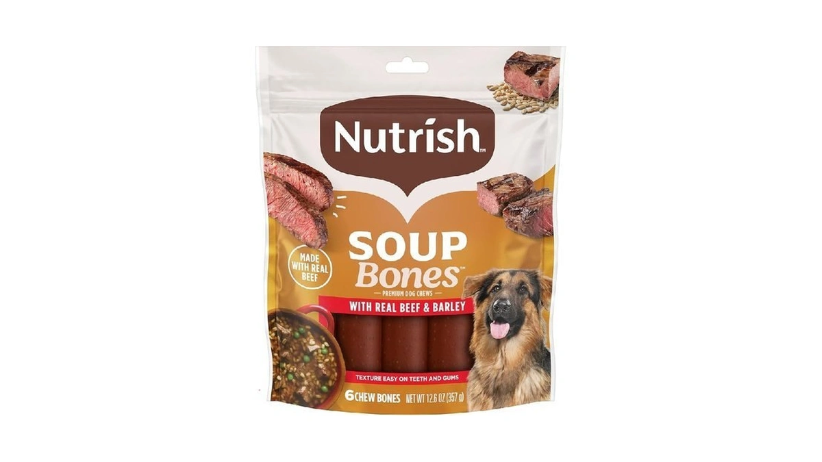Nutrish Soup Bones Premium Dog Chews With Real Beef And