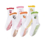 Scenicamp 6 Pairs Cute Pilates Grip Socks For Women, Half