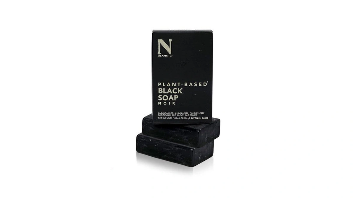 Dr. Natural Black Bar Soap - Gentle Moisturizing Soap Bar