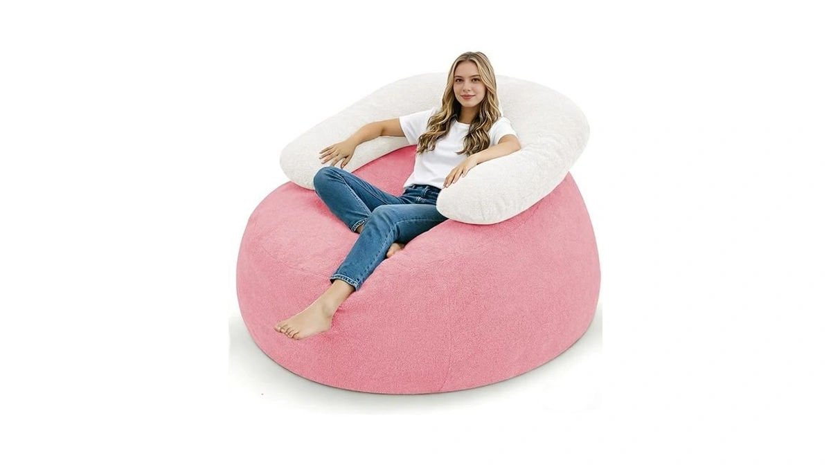 Habutway Giant Bean Bag Chair, Oversized Beanbag Chair With Filler,