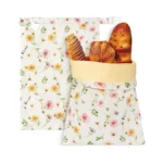 Gqiril Reusable Beeswax Bread Bags - 2 Pack Bees Wax